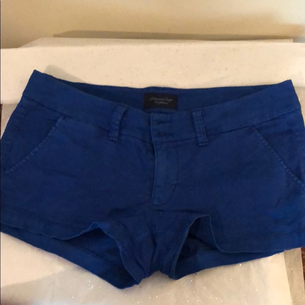 Blue American eagle shorts